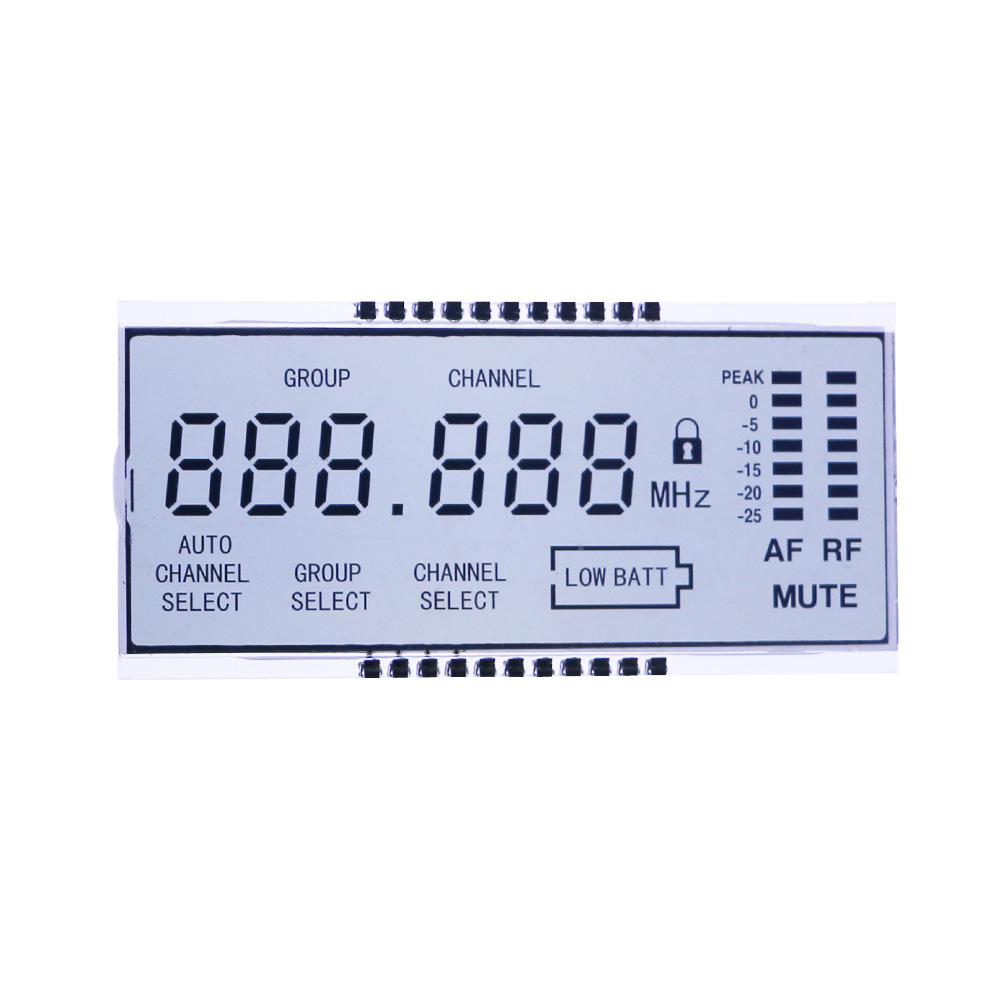 Pantalla LCD segmentada para coche.